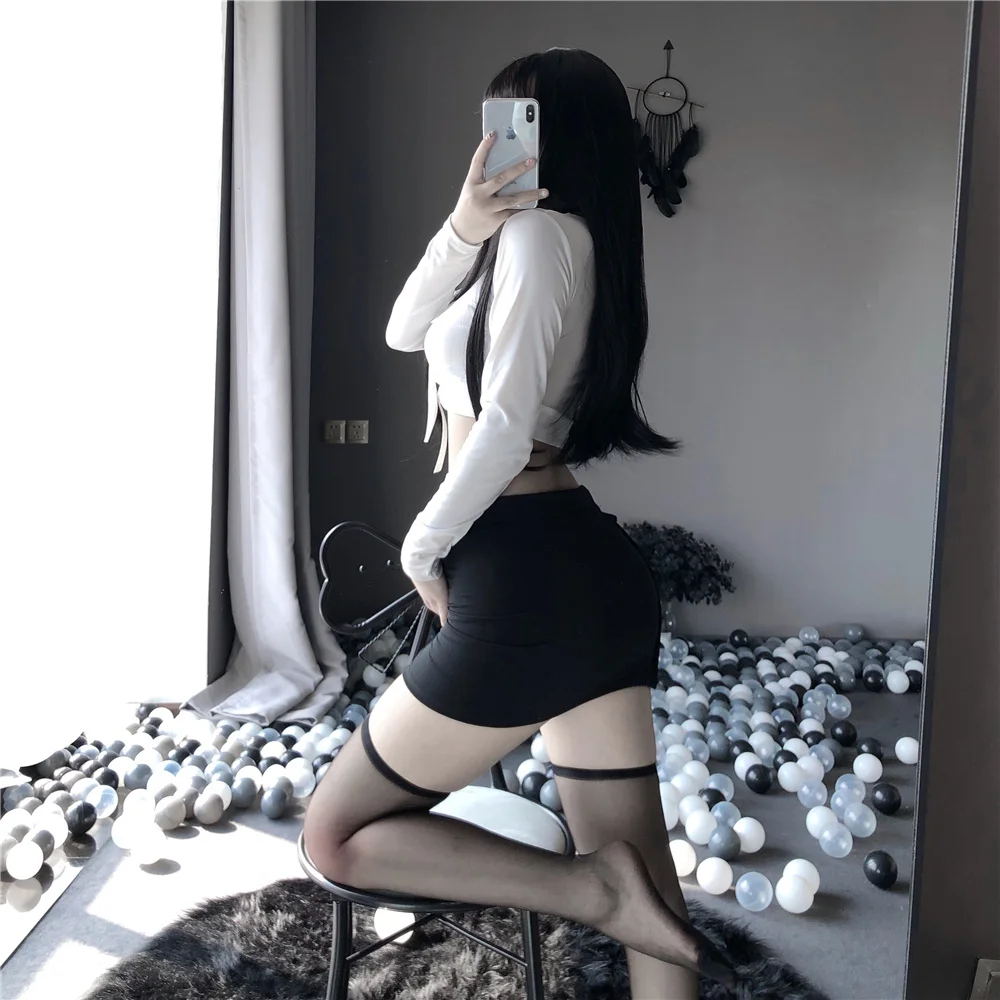 Сексуальный комплект нижнего белья для косплея униформа секретаря ролевых