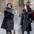 Парка, куртки, Женское зимнее пальто, стильные женские парки с капюшоном, ветрозащитная теплая куртка, хлопковая стеганая куртка для женщин, 2021