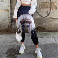 somepet brand skull trousers women punk trouser indian casual pant feather jogger pants women sweatpants beam feet pants