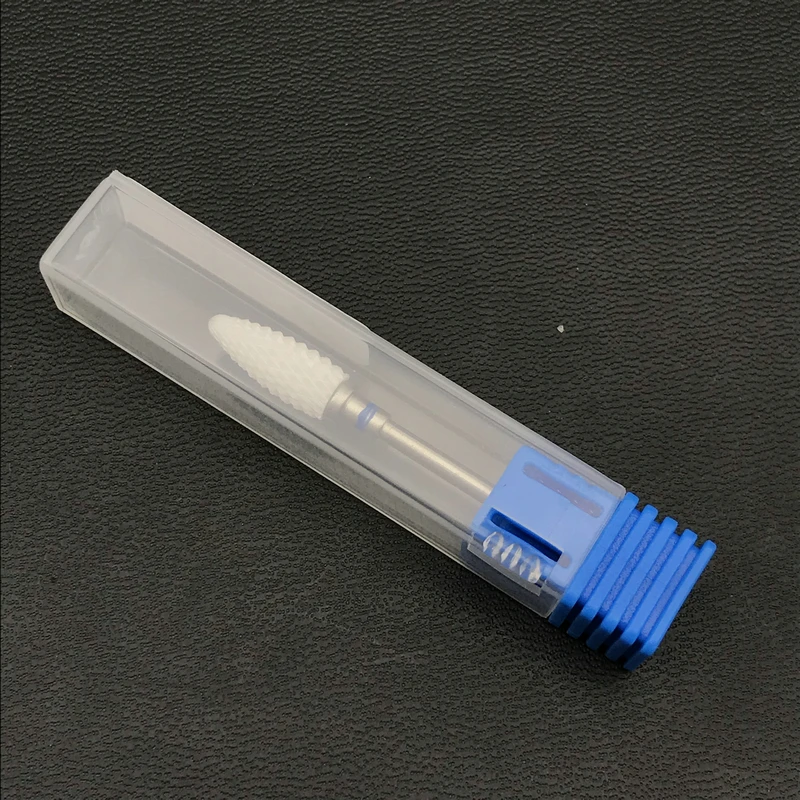 1pc Dental Zirconia Ceramic Burs Drills for Micro Motor Polisher Dental Bullet Shape Spiral Cut Ceramic Drill images - 6