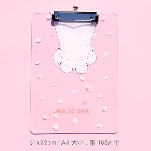 Cherry blossom ROWBOE симпатичные канцелярские принадлежности kawaii папка A4 доска папка офисные принадлежности коврик канцелярская акриловая письменная доска kawaii принадлежности - Цвет: Cherry blossom