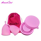 2 шт менструальные чашки стерилизатор чашки для женщин менструальные Coletor менструальные чашки Copa женственная гигиена Многоразовые вагинальные силиконовые чашки