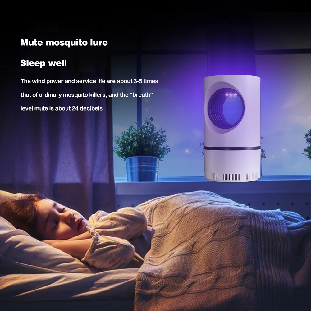 USB инсектицидная лампа дома Спальня вредителей Управление отпугиватель мух