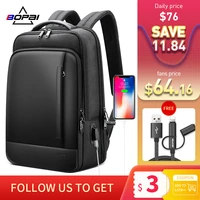 bopai business backpack men waterproof large laptop back pack for teenagers schoolbag 15 6 inch computer bag male travel bookbag