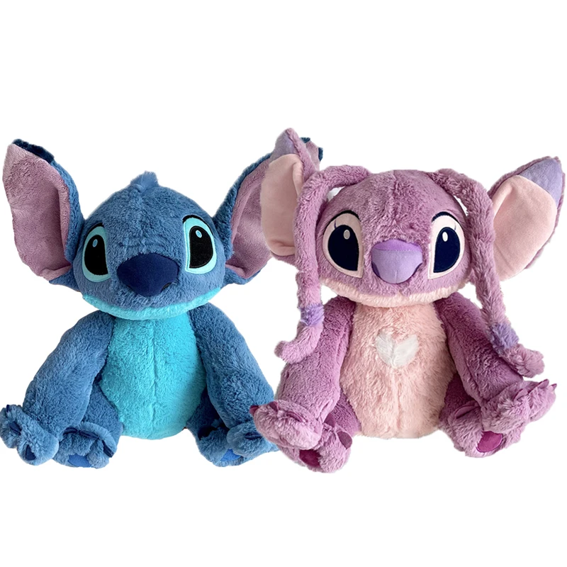 

40 см аниме Disney Kawaii Stitch Angel Couples, плюшевая кукла, мягкая набивная мультяшная плюшевая кукла, Детский Рождественский подарок