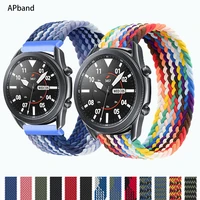 Braided Solo Loop For Samsung Galaxy watch 3 strap 46mm 42mm active 2 Gear S3 bracelet Huawei watch GT 2 2e 20mm 22mm watch Band