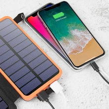 Solar Power Bank 50000mAh Waterproof Solar Powerbank Portable Charger Outdoor External Battery Fast Charging for Xiaomi iPhone