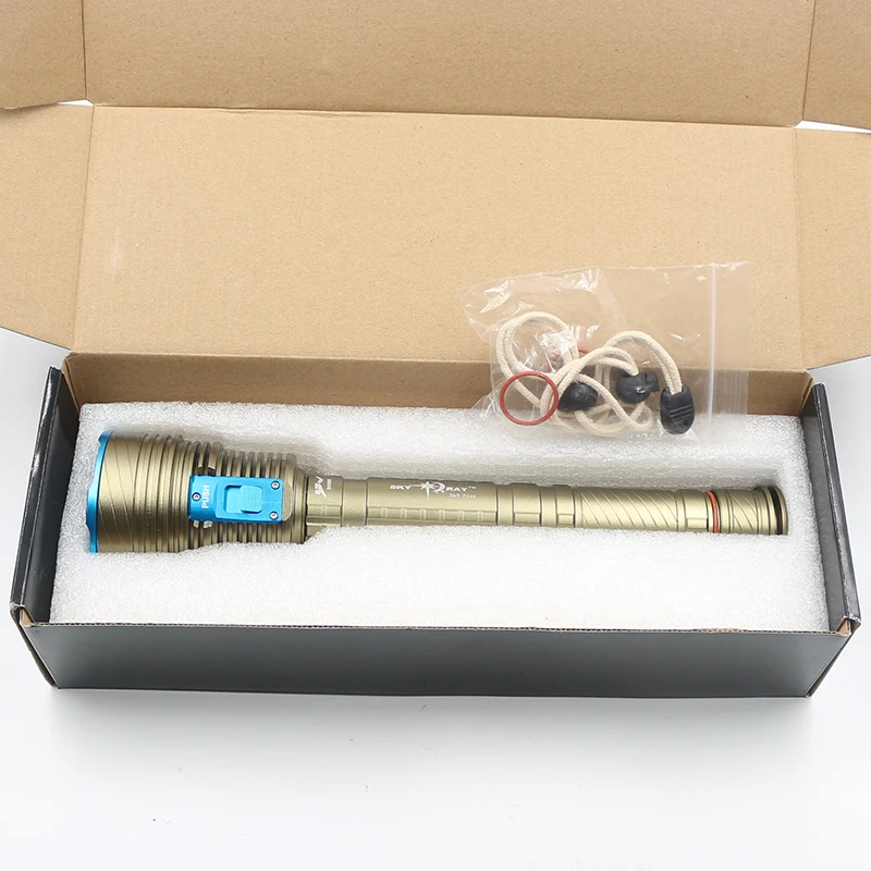 

XM-L T6 9 LED 8000 Lumens Diving Flashlight Torch Light Waterproof Underwater 100m by 26650 Battery yunmai