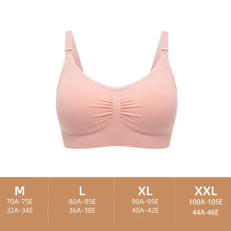 

Fashion Maternity Pregnancy Bra Wire Free Breastfeeding Pregnant Bra Soutien Gorge Allaitement Stretchy Soft Feeding Nursing Bra