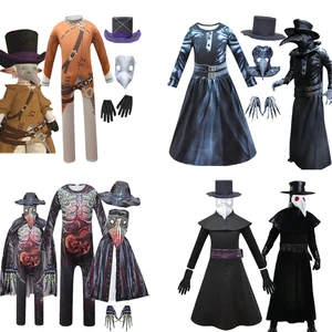 Забавная маска Чумного доктора в стиле стимпанк, костюмы для косплея в стиле панк с клювом, Детский костюм для косплея на Хэллоуинвечеринку для мальчиков scp049
