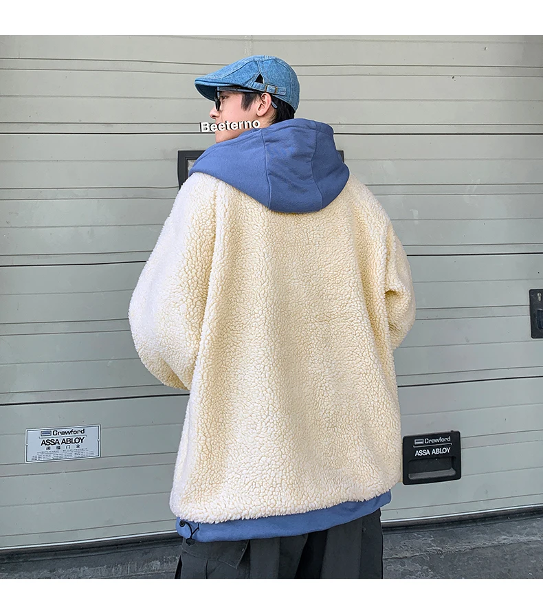 Осень-зима 2022 мужская повседневная куртка из бархата ягненка теплые модные