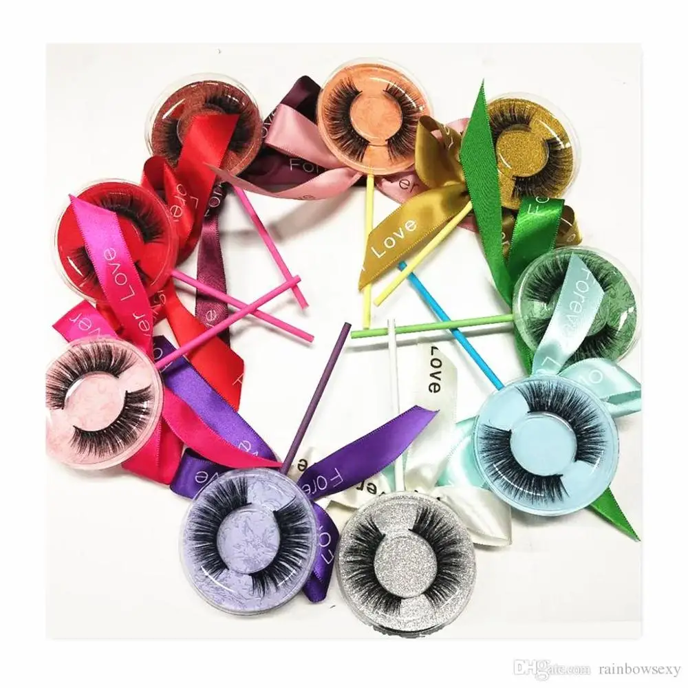 10 пар популярных стильных норковых ресниц с посылка пакетом леденцов