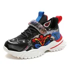 Детские легкие кроссовки Disney, спортивная обувь для мальчиков и девочек, Человек-паук, модные Нескользящие, на осень