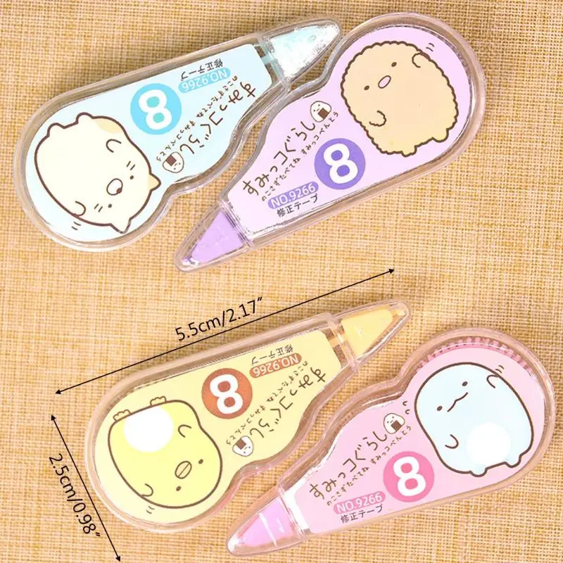 

G92E 4pcs/pack Kawaii White Out Corrector Correction Tape Stationery School Supplies