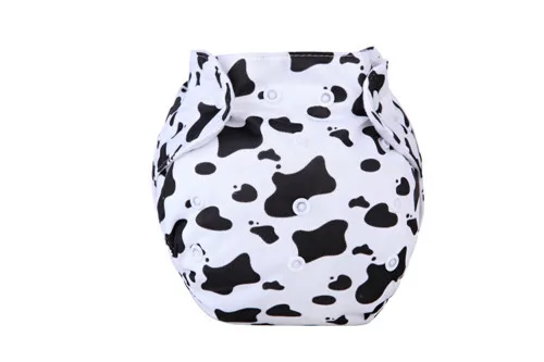 cow 1 шт. Детские хлопковые подгузники для новорожденного, водонепроницаемые многоразовые тканевые подгузники/многоразовые подгузники, тренировочные штаны, подгузники, моющиеся, 11,11 - Цвет: cow