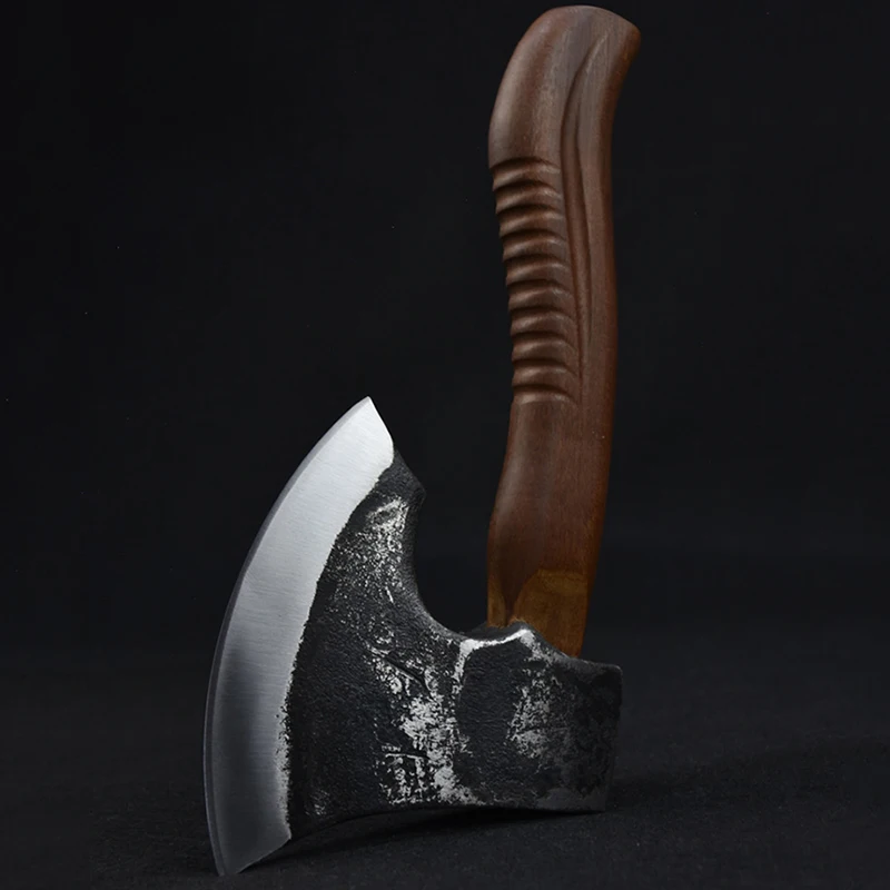 Топор 9,84 дюйма из марганцевой стали с короткой ручкой, топор для резки дерева, острый нож для мачете в джунглях, уличный портативный Томагавк