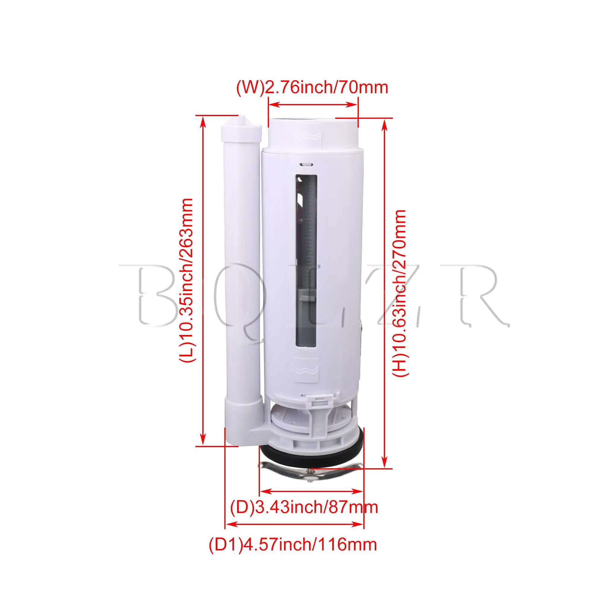 

BQLZR Gray Toilet Drain Replacment Dual Flush Height 27cm One-piece Fittings