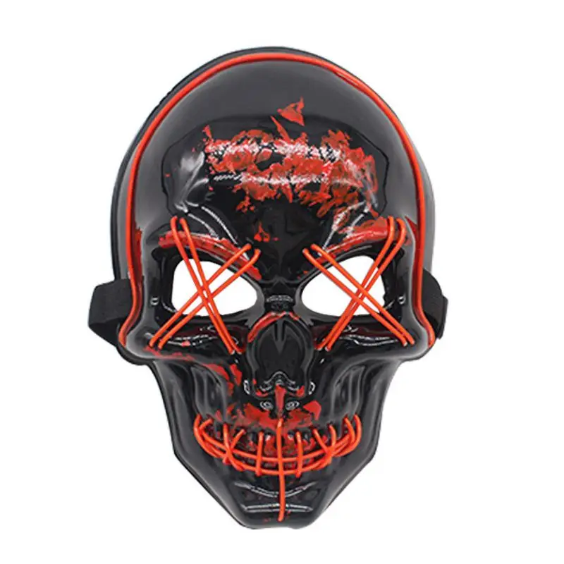 

GLowing Mask Halloween Estival Party Props Led Masks Decorative Costume Light Up Party Masks Portable Halloween Mask/