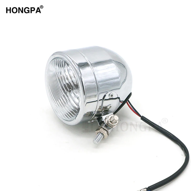 Мотоцикл винтажный на заказ фары противотуманные HS1 12V 35W передние лампы универсальные для CB Streetfighter Cafe Racer Bobber Chopper включены.