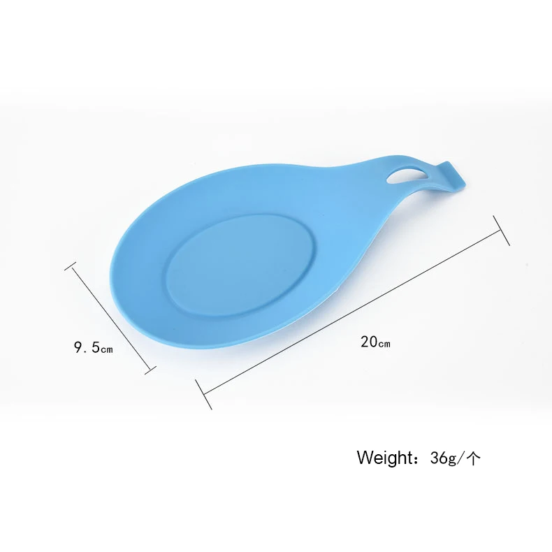 Утолщенный термостойкий силиконовый коврик для ложки держатель посуды ложка