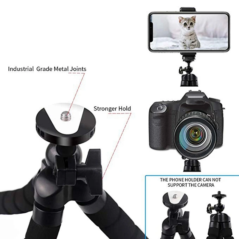 Светодиодный кольцевой светильник с осьминогом Портативный Гибкий штатив