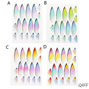 Серьги-подвески с изображением цикады и бабочек