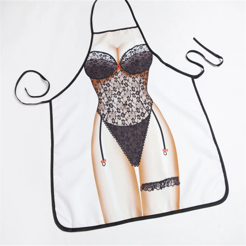 Забавные кружевные кухонные женские фартуки украшения оригинальные креативные