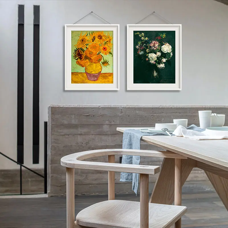 Винтажный цветочный постер BANMU в скандинавском стиле абстрактная настенная