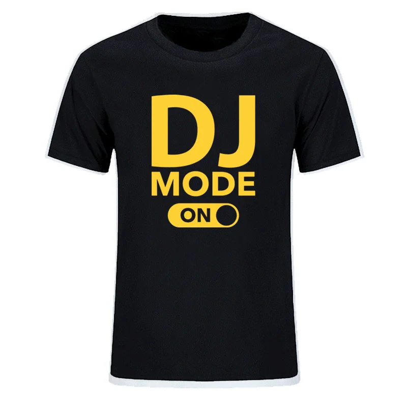 Мужская футболка с изображением DJ режима мужские футболки из 100% хлопка забавным