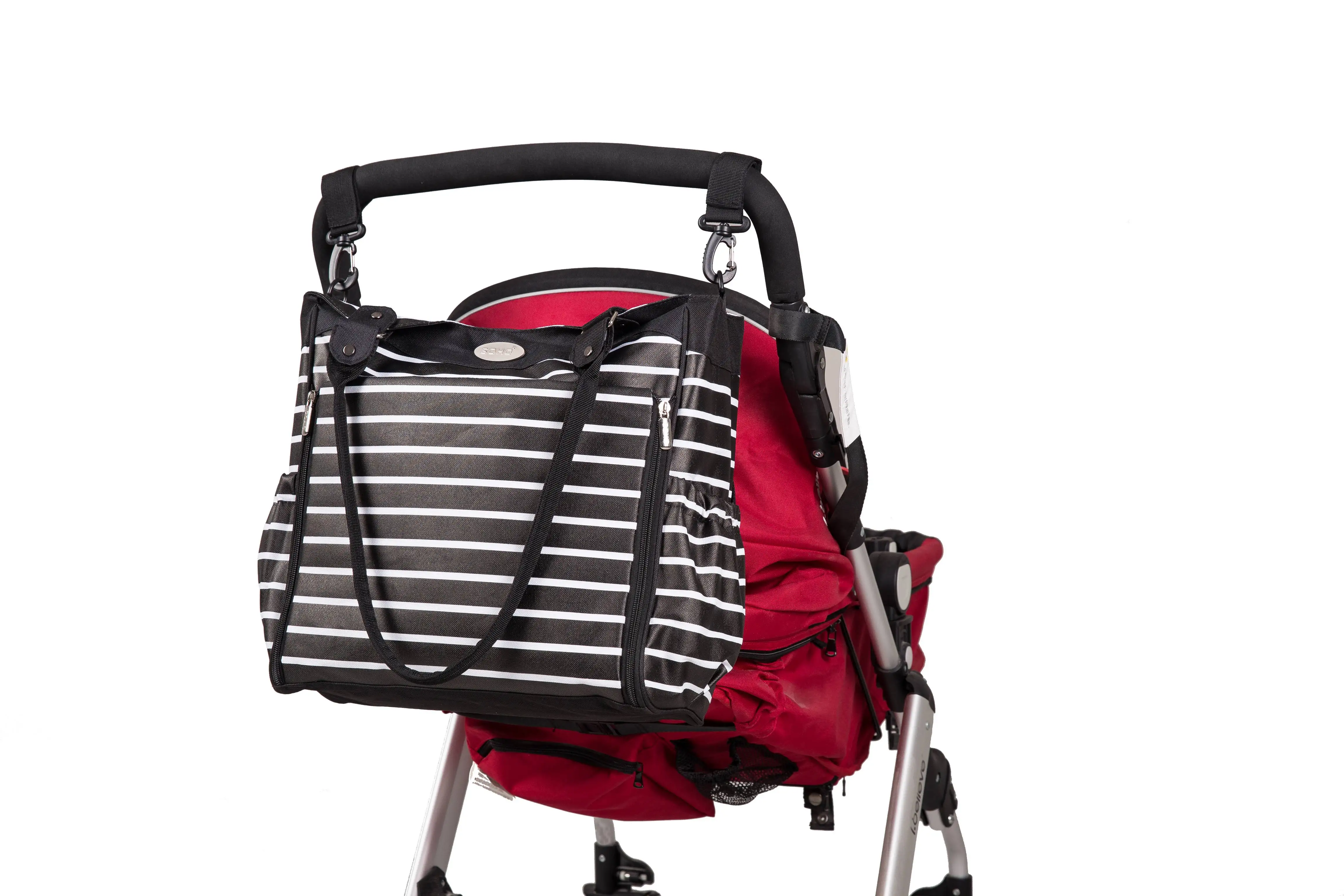 Aboutbaby Diaper bag 9 pieces set nappy totes large capacity for baby mom dad Travel Bag with Stroller Straps Baby Care Bags | Багаж и