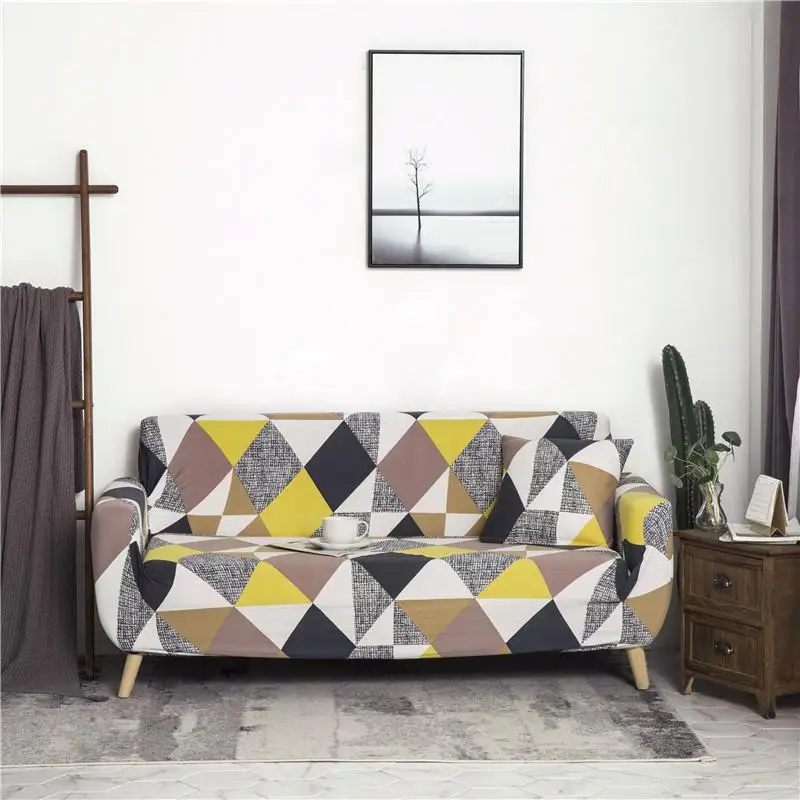 Чехол Эластичный для дивана чехол из полиэстера и спандекса мягкий на 4/3/2/1 места