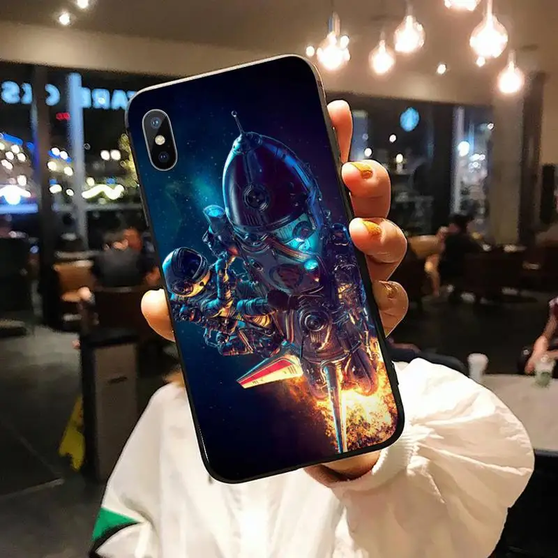 

Astronaut Aesthetics Space art Phone Case for iPhone 11 12 pro XS MAX 8 7 6 6S Plus X 5S SE 2020 XR