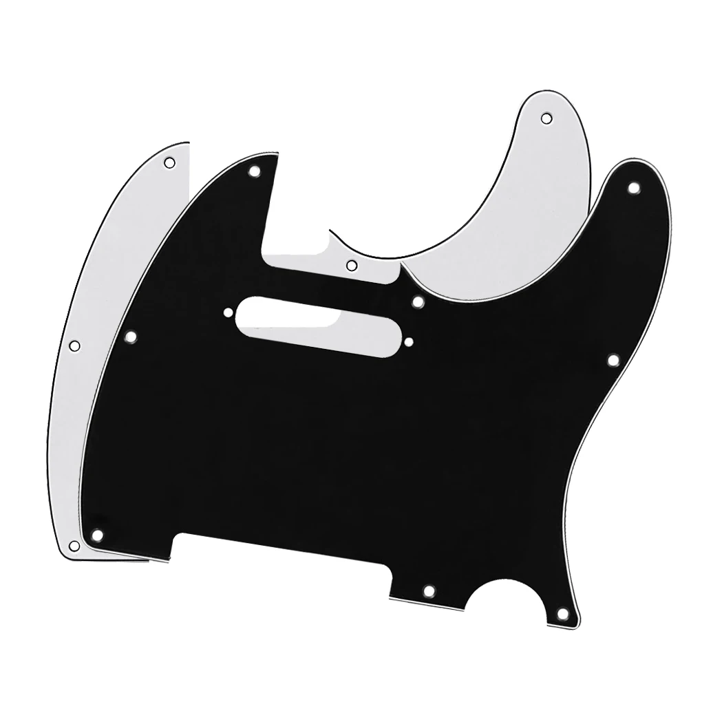 FLEOR 2 шт. белая и черная электрогитара Pickguards TL 8 отверстие для