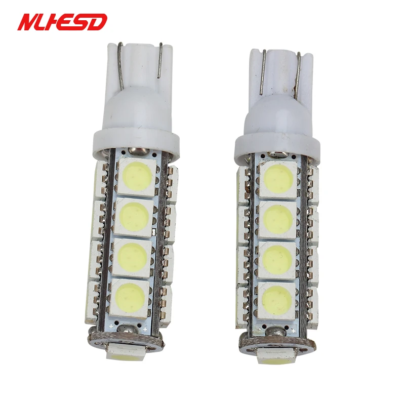 10 шт. Белый светодиодный T10 17SMD 5050 автомобилей Клин 194 168 W5W стробоскоп