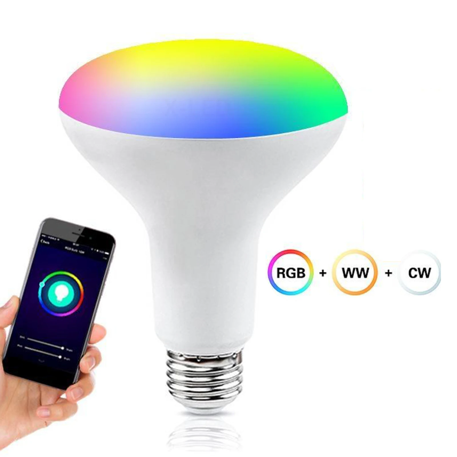 

9w Smart Light Bulb RGBCW WiFi Dimmable Multicolor APP Control Energy Saving