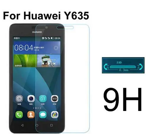 

2pcs for huawei y635 tempered glass original protective film explosion-proof screen protector for y635-l01 y635-tl00 guard