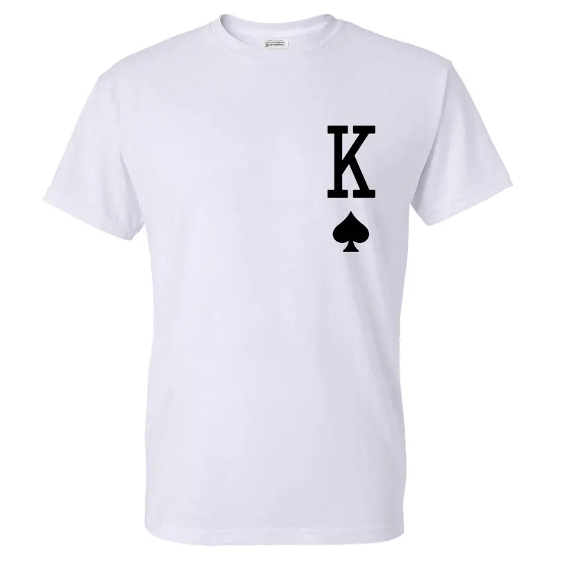 

Men Playing Card Print Tee Fashion Short Sleeve Summer Cartoon Print Harajuku Male Clothes Casual Tees Tops.