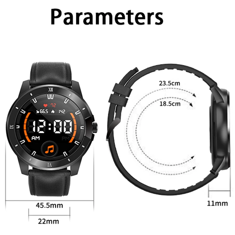 

MX12 Smartwatch Men Women ,IP68 Waterproof 256M Music Player, Bluetooth Call Smart Watches For Android ios PK Huawei GT2 ,2021
