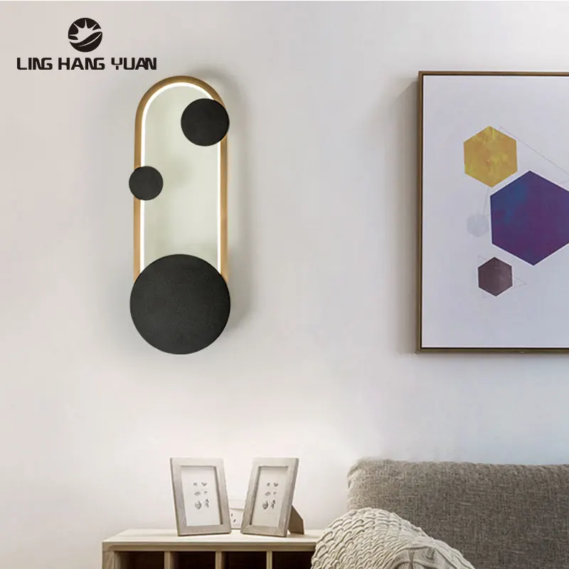 Современный светодиодный настенный светильник 15 Вт металлический бра Блеск для