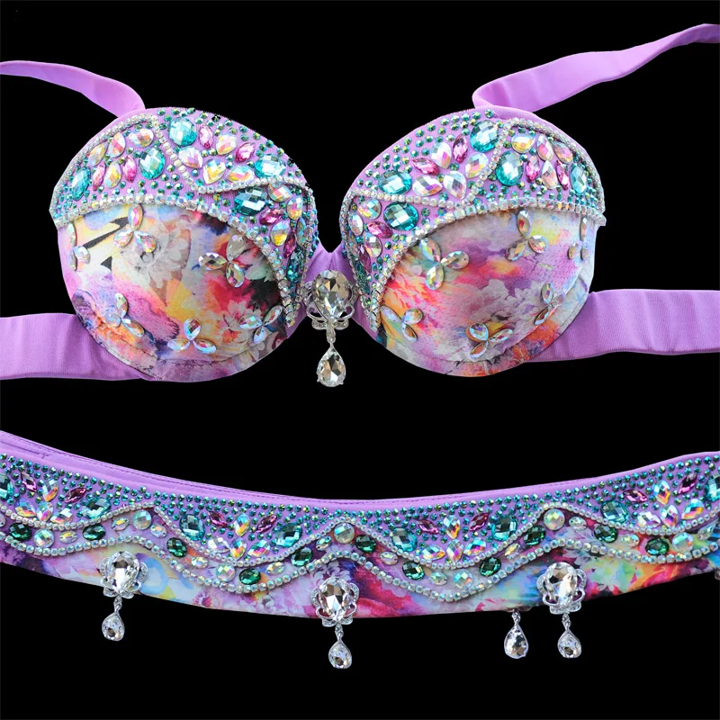 Популярные женские набор костюма для танца живота карнавальные костюмы Топы