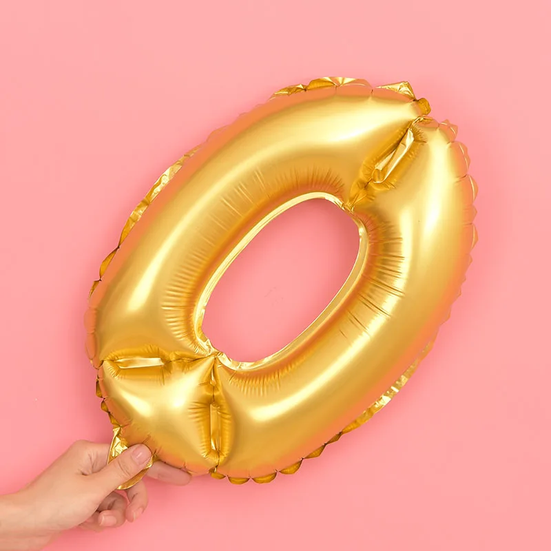 

16inch gold silver 0 1 2 3 4 5 6 7 8 9 number foil balloons wedding event christmas halloween festival birthday party B10-8