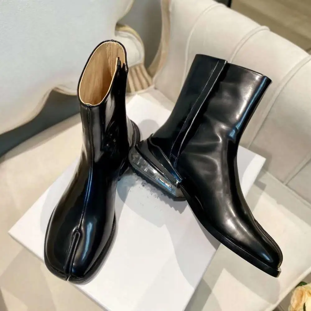 

Женские кожаные ботинки-челси Vallu2021, удобные и Универсальные ботинки на плоской подошве, с разрезом