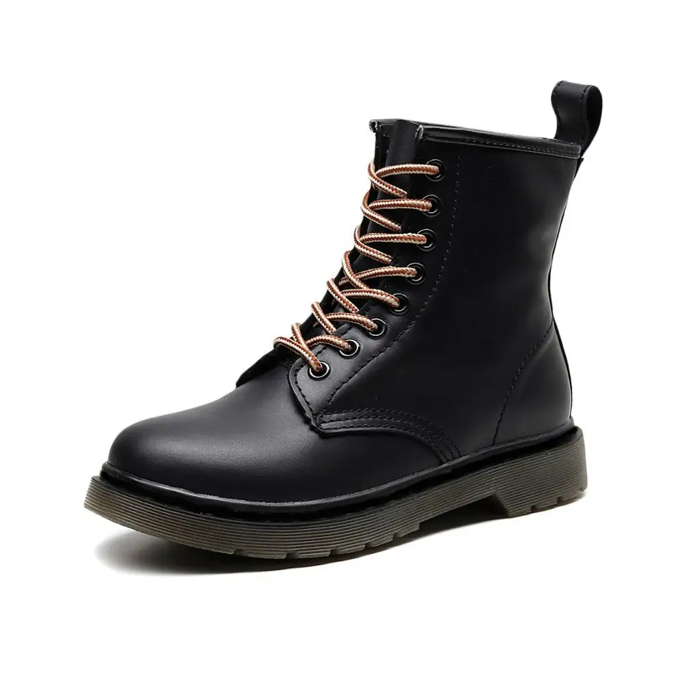 

2020 Genuine Leather Heart Boots Women Ankle Boots 8 Eye Short Boots Female Motorcycle Riding Boots Spring Autumn
