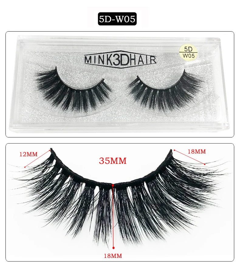 

Flash girl 5D-W05 W series Mink False Eyelashes Natural Lashes Extension Tools Reusable Free Beauty Makeup