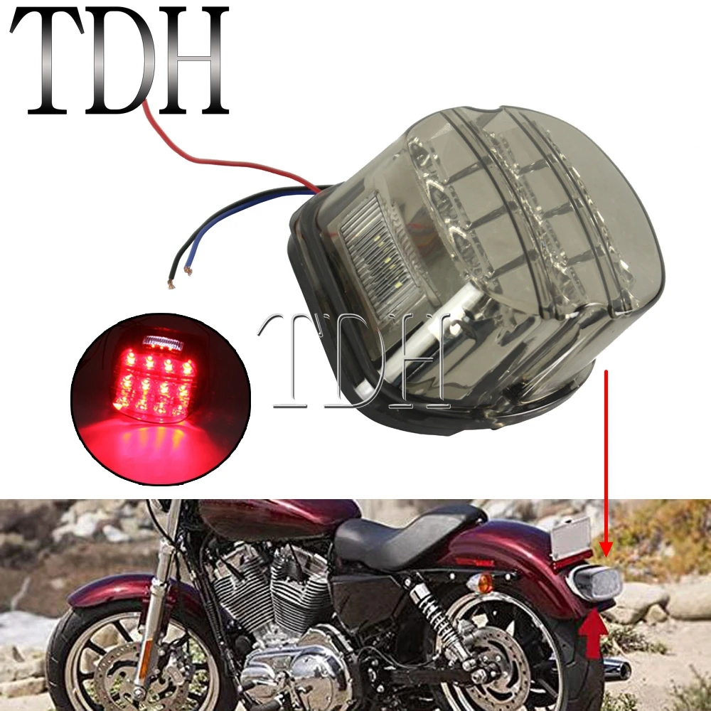 12V светодиодный стоп сигнал номерной знак светильник Layback хвост для Harley Cafe Racer