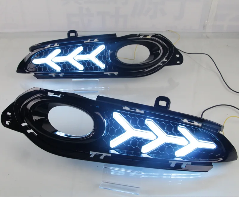 Противотуманные фары 2 шт. для Honda HR-V HRV Vezel 2014 2015 2016 2017 2018 DRL дневные ходовые огни с
