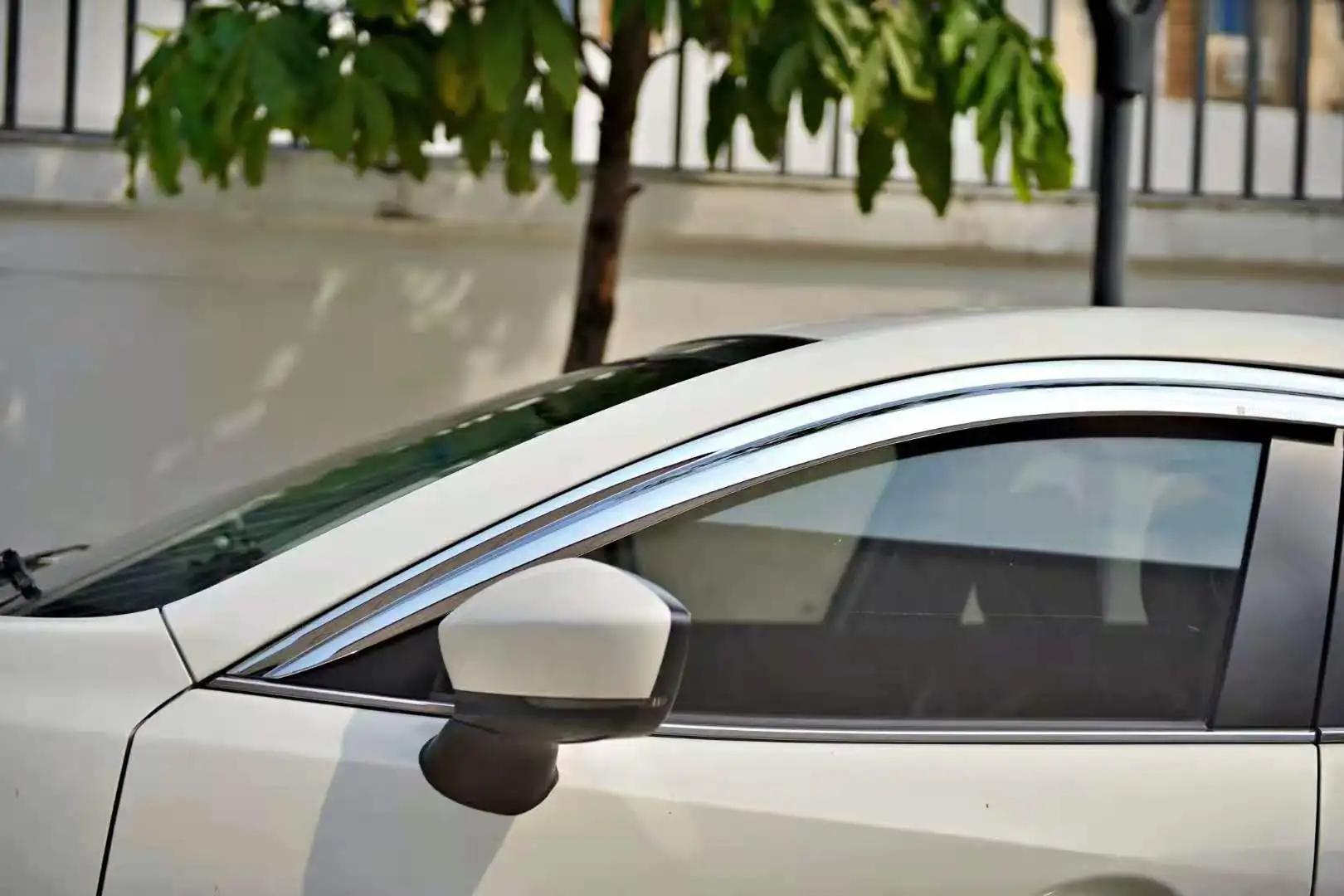 Хромированный козырек для дверей и боковых окон дефлектор защиты от солнца дождя