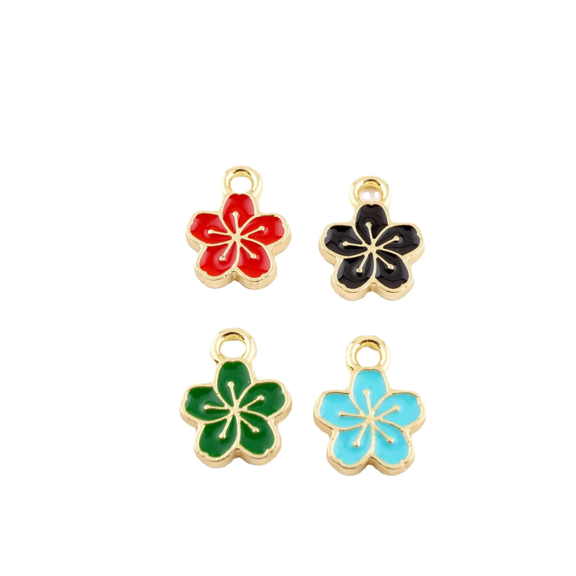 Mix 20 шт./упак. металлические подвески с цветами для серег брелок DIY
