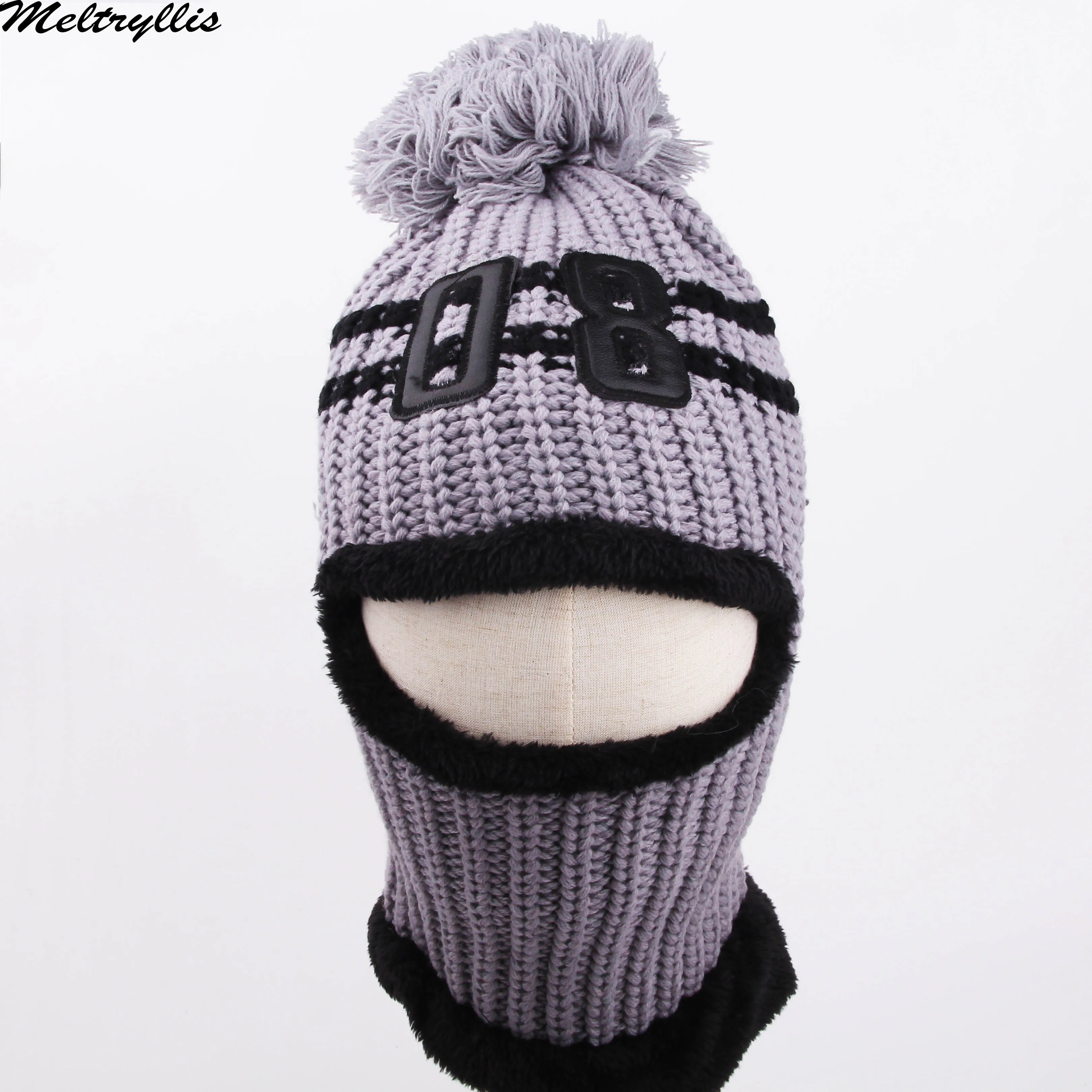 

[Meltryllis] Winter Beanies girls Scarf Knitted Hat Caps Mask Gorras Bonnet Warm Winter Hats For men Women Skullies Beanies Hats