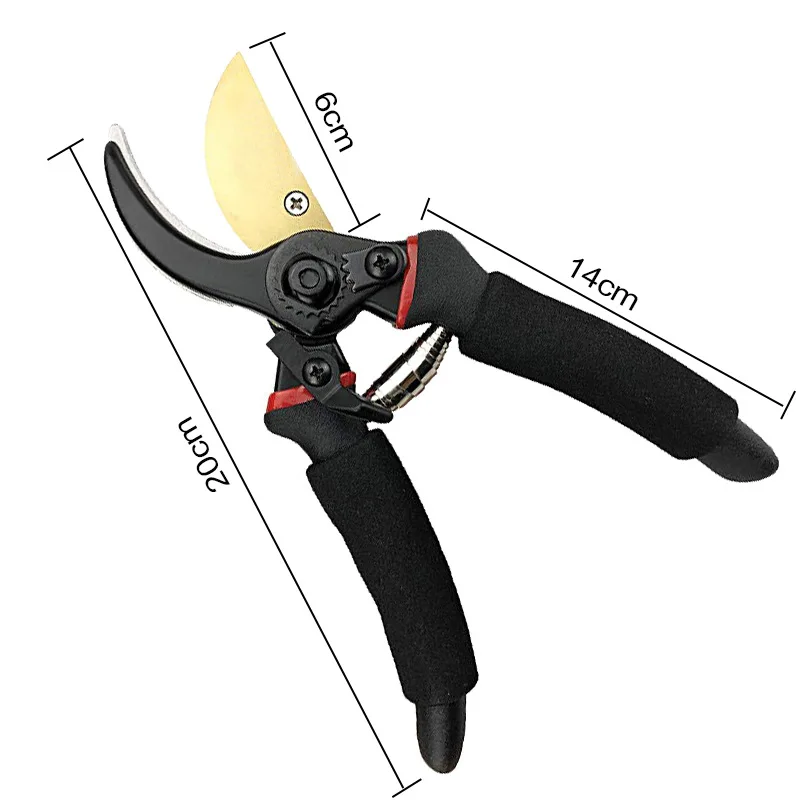 

Professional Premium High Carbon Steel Pruning Shears Labor Manganese Steel Saving Scissors Bonsai Solid Snip Floral Garden Tool